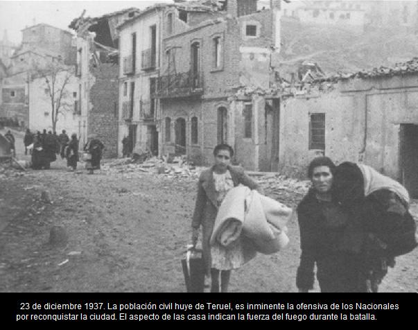 POBLACION HUYENDO DE TERUEL